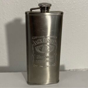Jack Daniels 5 Oz Stainless Steel Flask 2007 Tennessee Whiskey